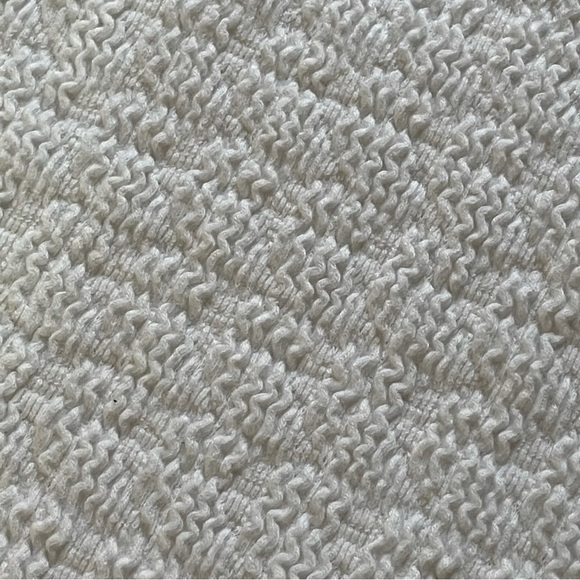 Anthropologie White Off Shoulder all around elastic smocking Blouse Anthro - Picture 8 of 11